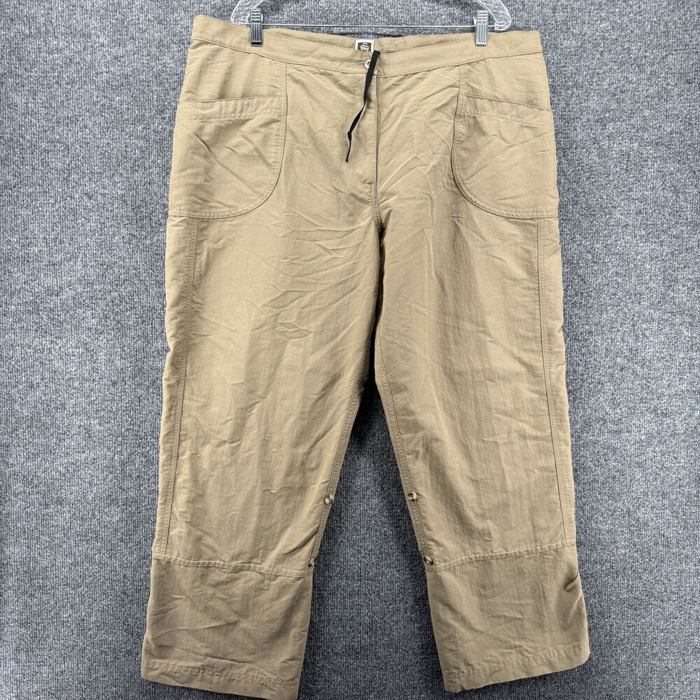 Tilley Pants Womens‎ 8 Brown Nylon Mid Rise Straight Crop Outdoor Hiking Ladies